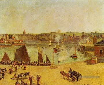  Dieppe Tableaux - le port intérieur dieppe 1902 Camille Pissarro